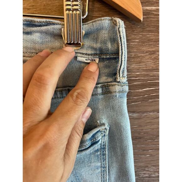 Mother Jeans size 27 Butterfly button The stunner Ankle Fray light wash - Picture 5 of 11